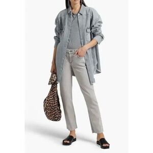 Rag & Bone Dre Raw Hem Boyfriend Jeans Women's‎ Size 26 Gray Casual